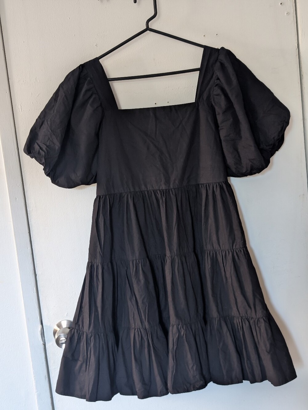 OAK + FORT Puff Sleeve Mini Dress